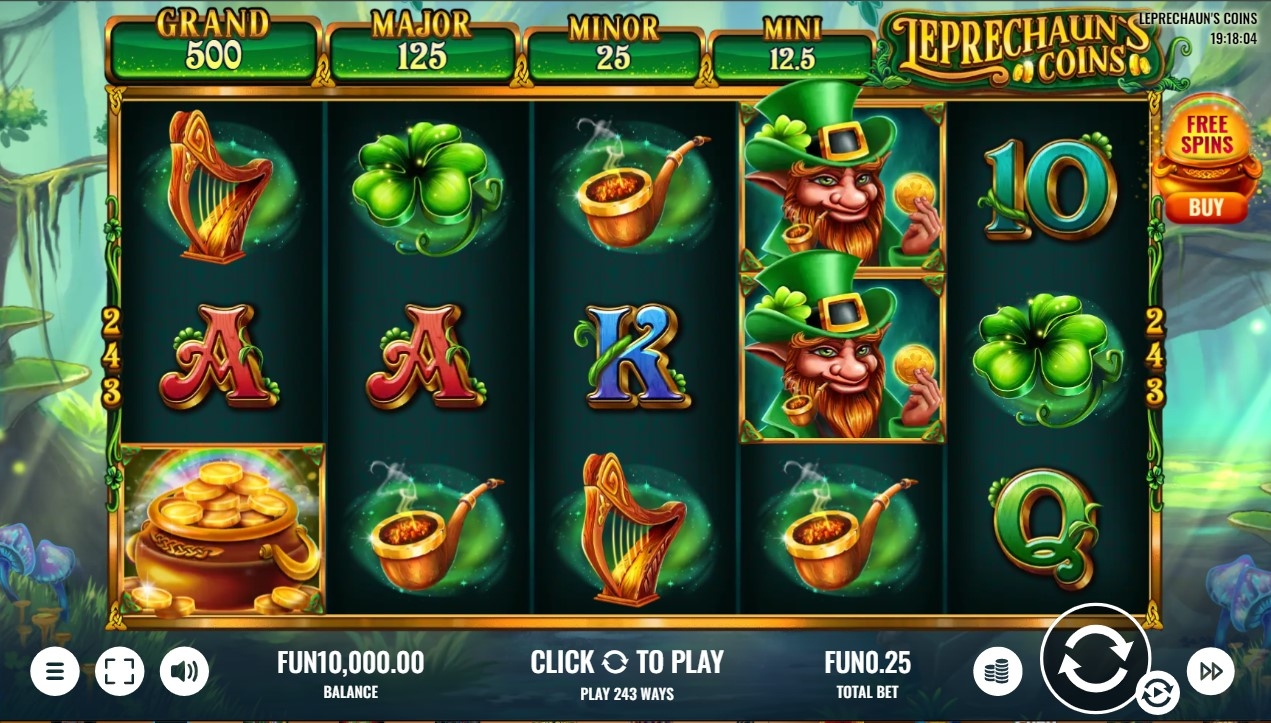 Leprechaun s Coins Free Play in Demo Mode