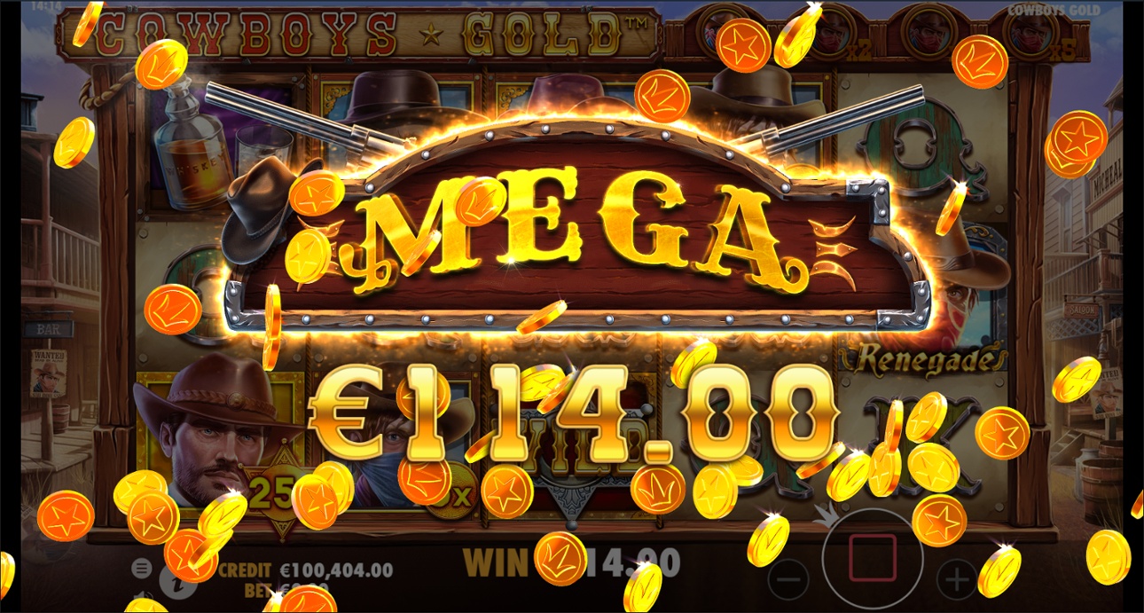 Cowboys Gold slot big win