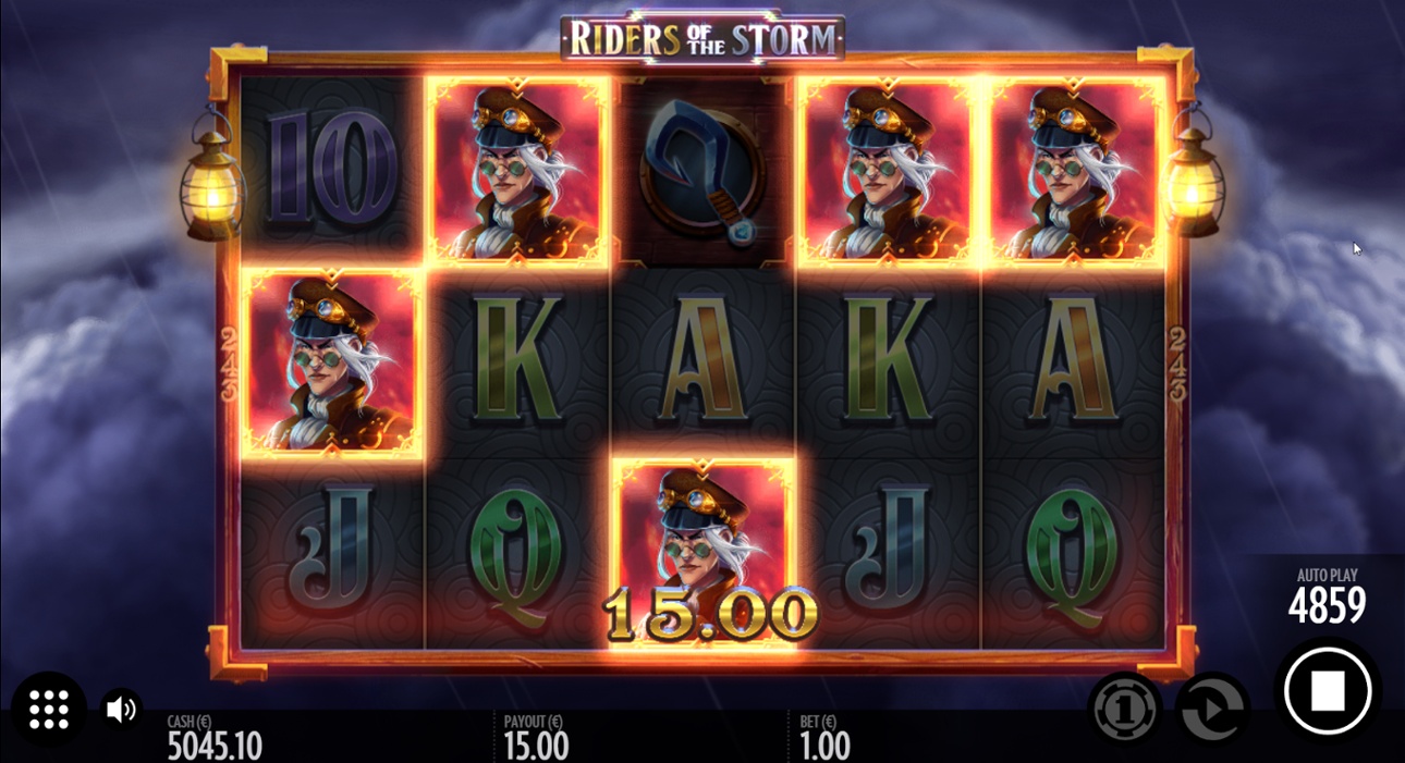 Riders of the Storm slot 5-of-a-kind win
