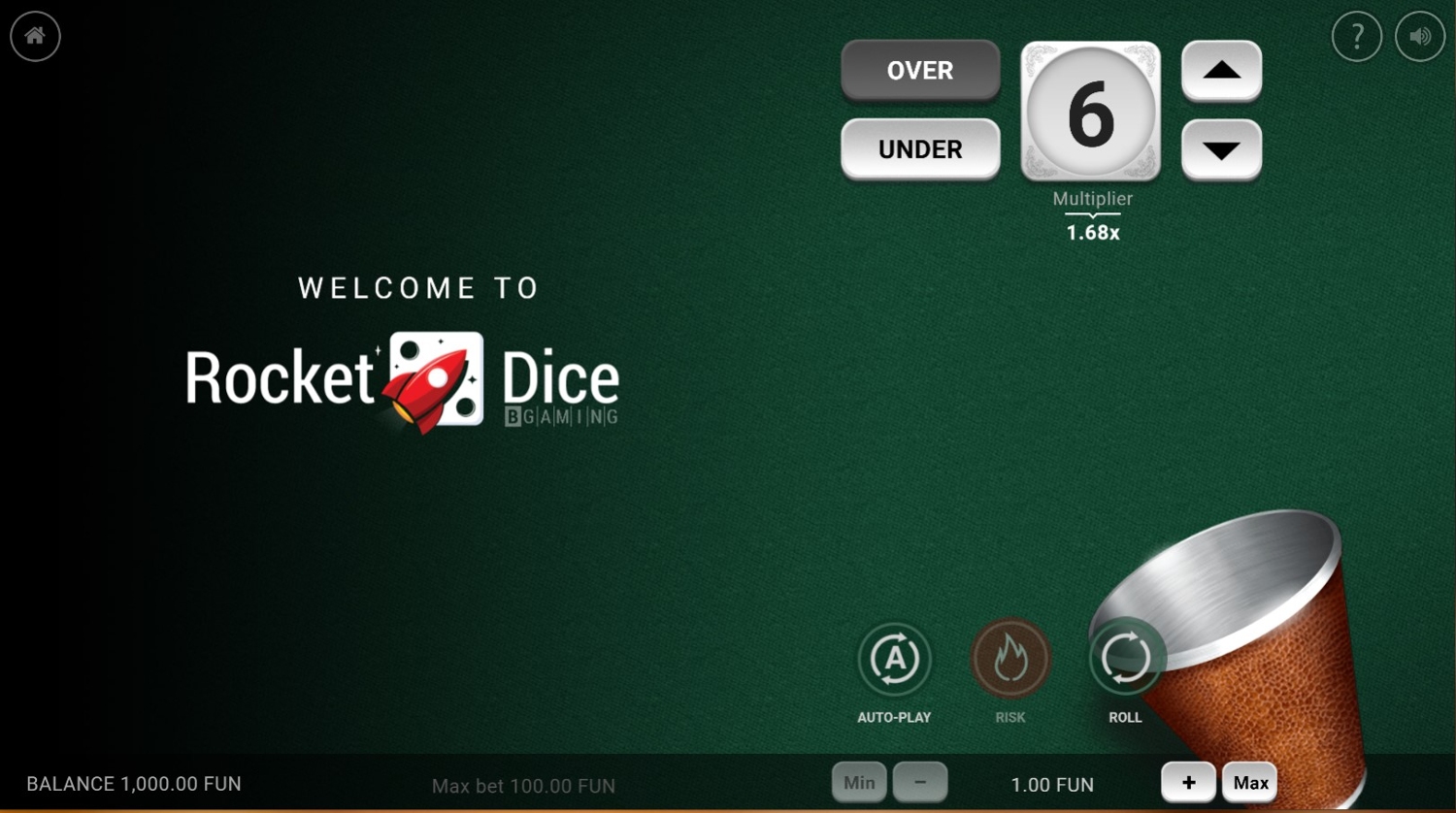 Rocket Dice Free Play In Demo Mode