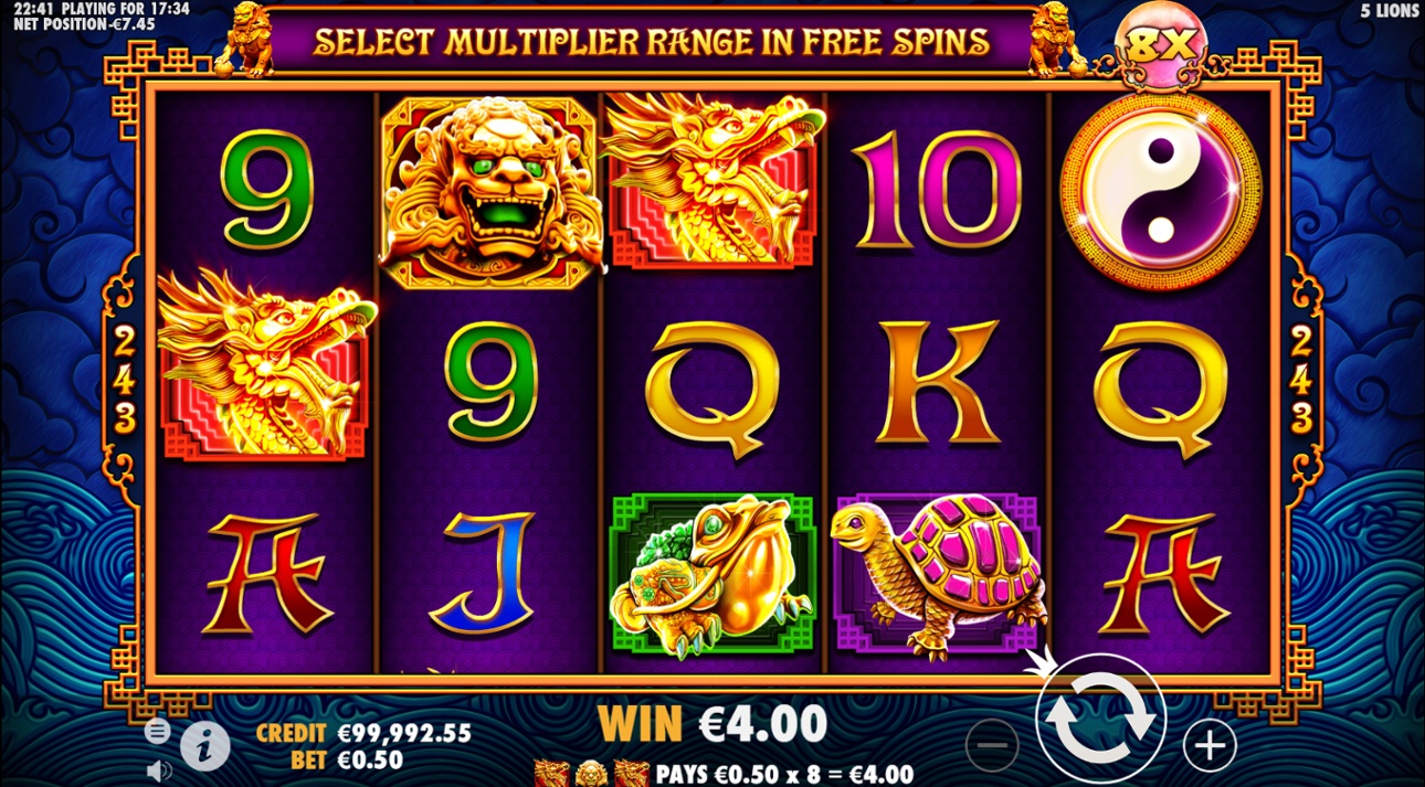 5 Lions Demo Play Free Slot Game