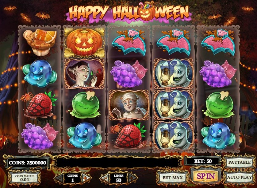 Juega gratis a la tragamonedas Happy Halloween