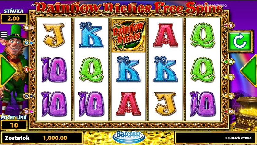 rainbow riches free spins free play