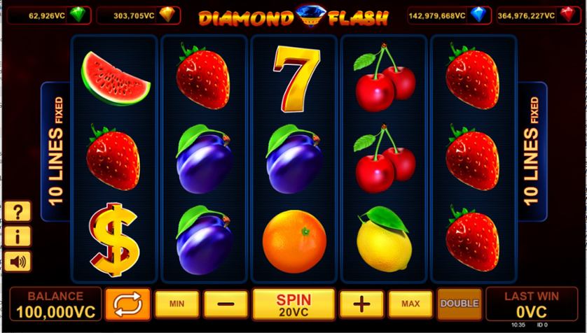 Diamond Flash Free Play in Demo Mode