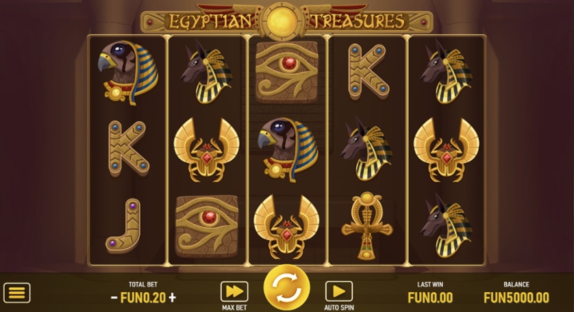 Egyptian Treasures Free Play in Demo Mode