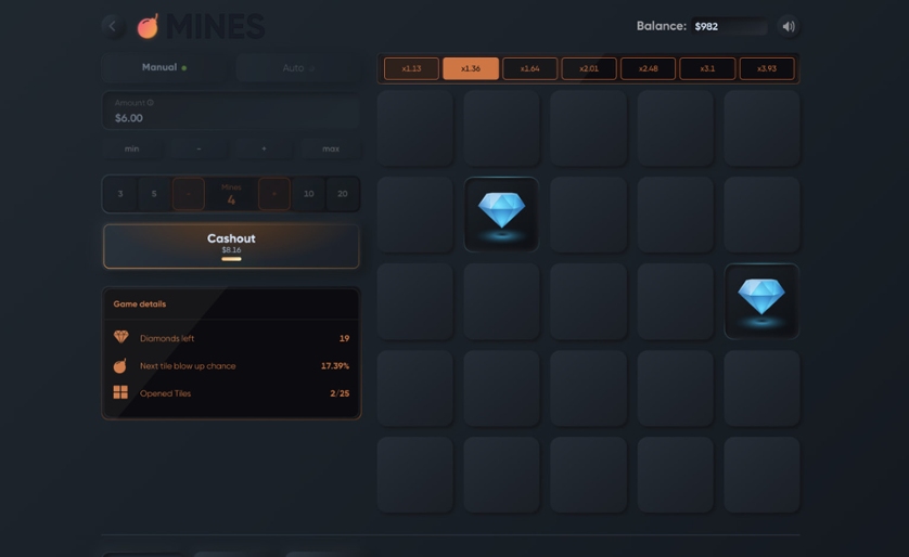 Mines Demo lll▷ Recursos, vantagens da versão demo do Mines