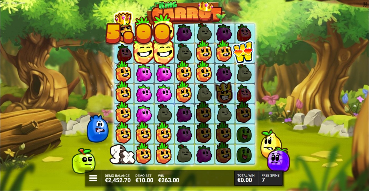 King Carrot slot & multiplier win