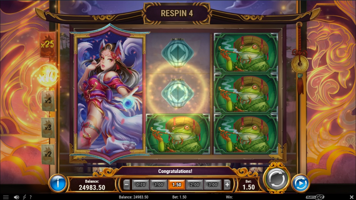 Tale of Kyubiko re-spin feature