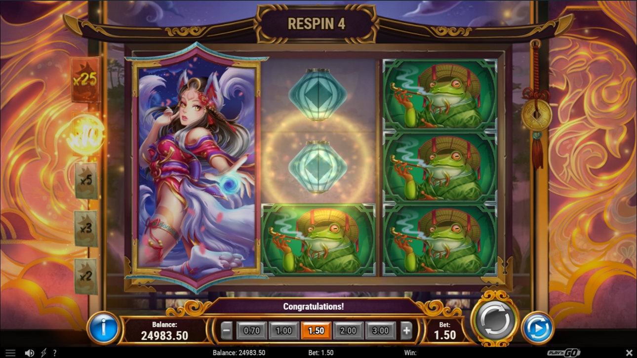 Tale of Kyubiko re-spin feature