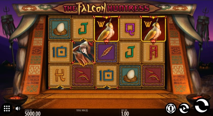 The Falcon Huntress Free Play in Demo Mode