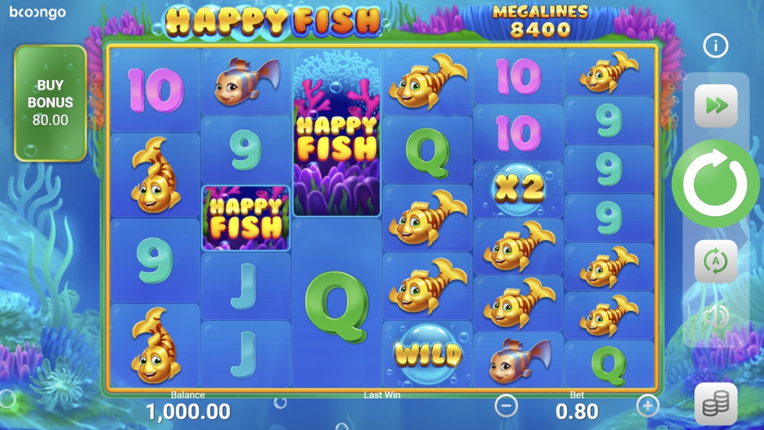 Happy Fishをデモモードで無料プレイ