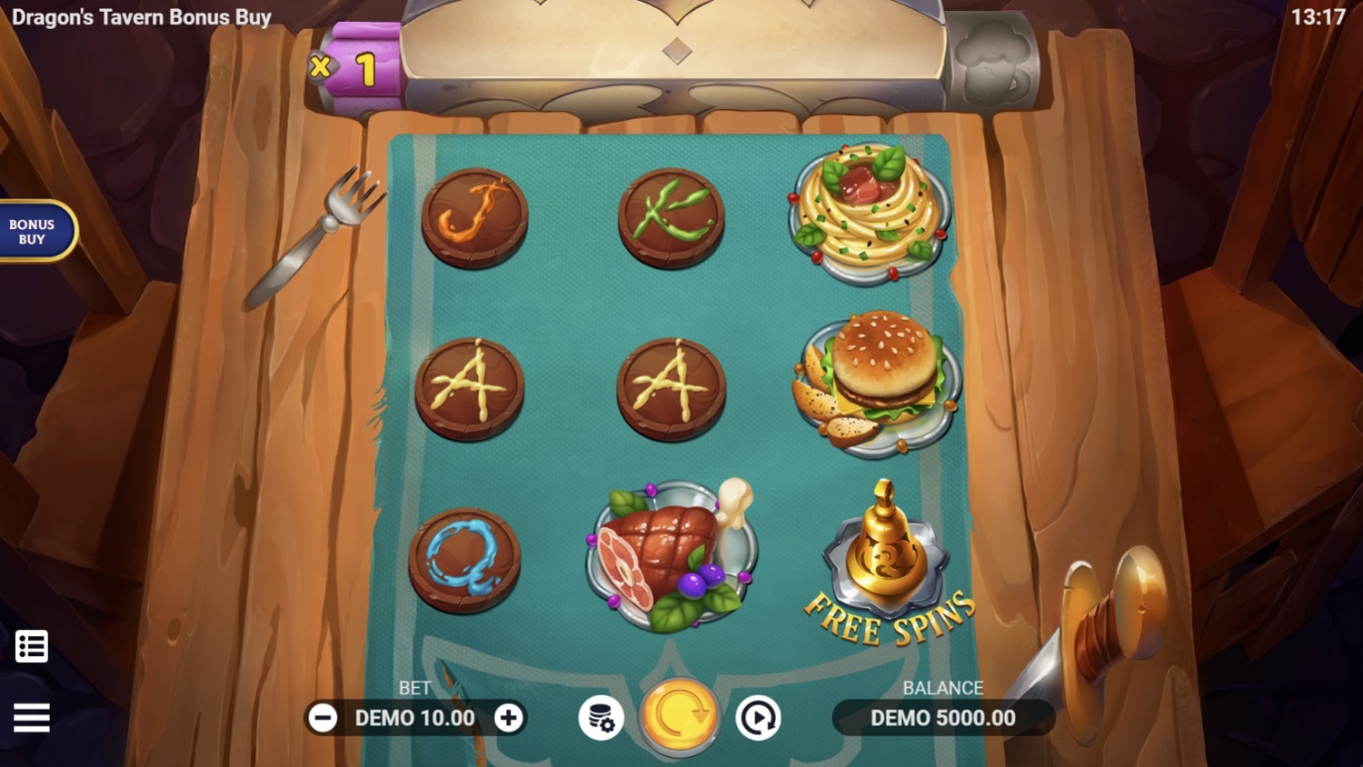 Dragon's Tavern: Bonus Buy Free Play in Demo Mode