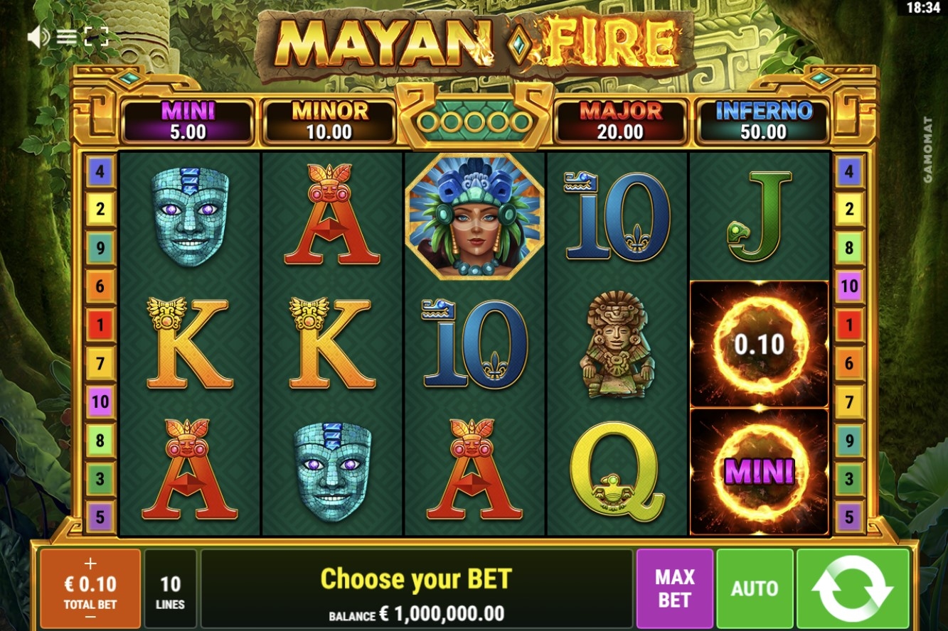 Mayan Fire Free Play In Demo Mode