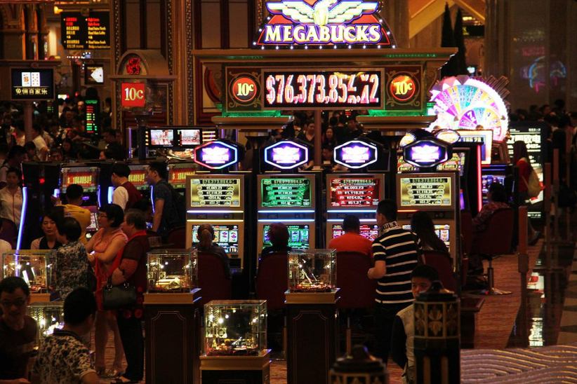 Macau gamblers at a caisno.