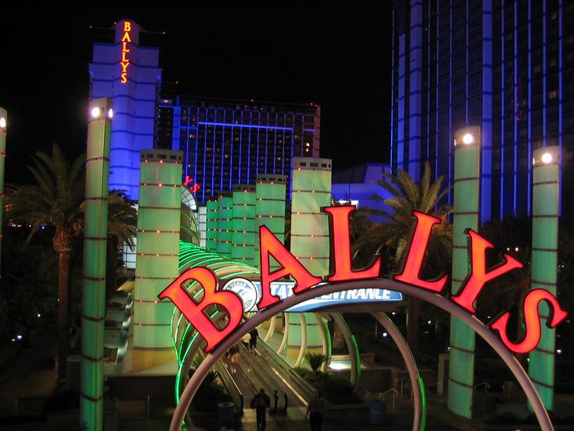The Bally's official casino sign in Las Vegas.