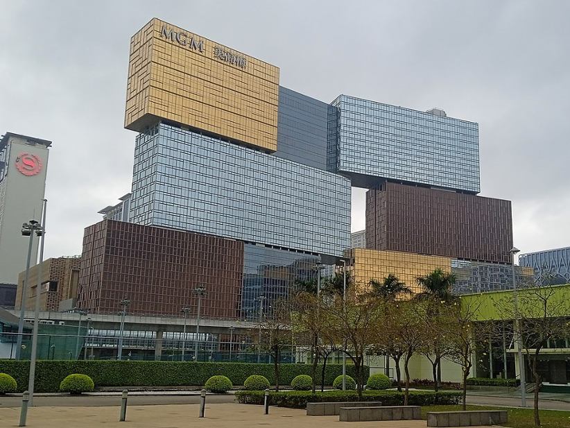 The MGM Cotai during daylight.