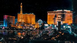 Las Vegas durign the night.