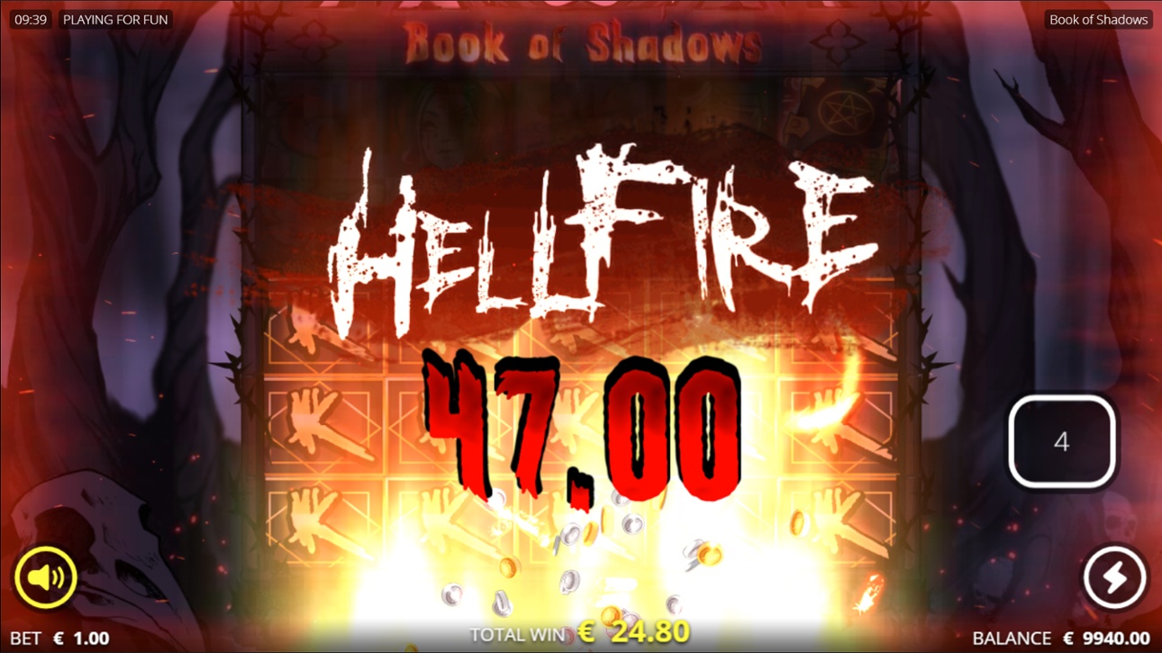 Book of Shadows big win