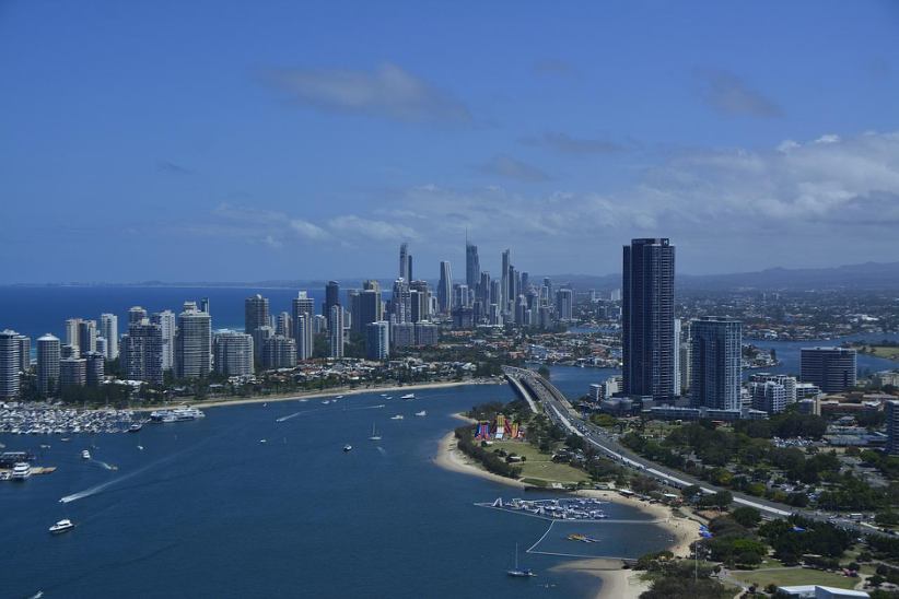 Queensland coast line.