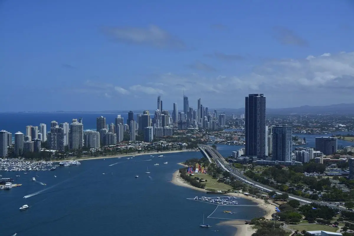 Queensland coast line.