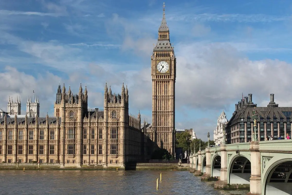 The Big Ben in London.