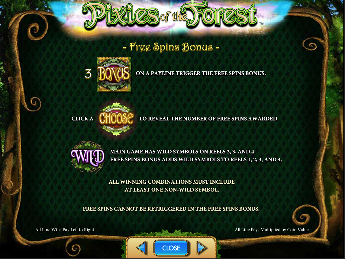Play pixies of the forest slot