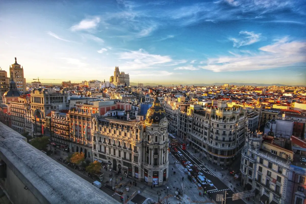 A Spanish city, photo from balcony.