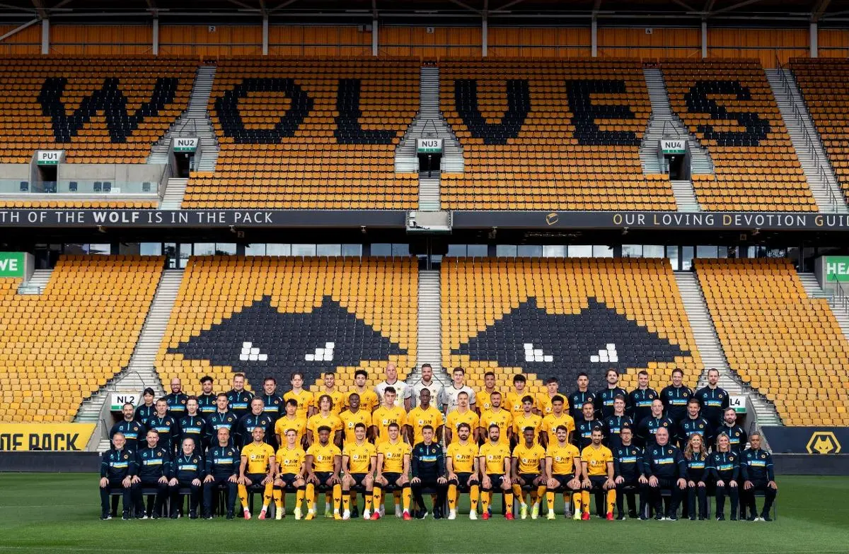 Wolverhampton wolves in the stadium.