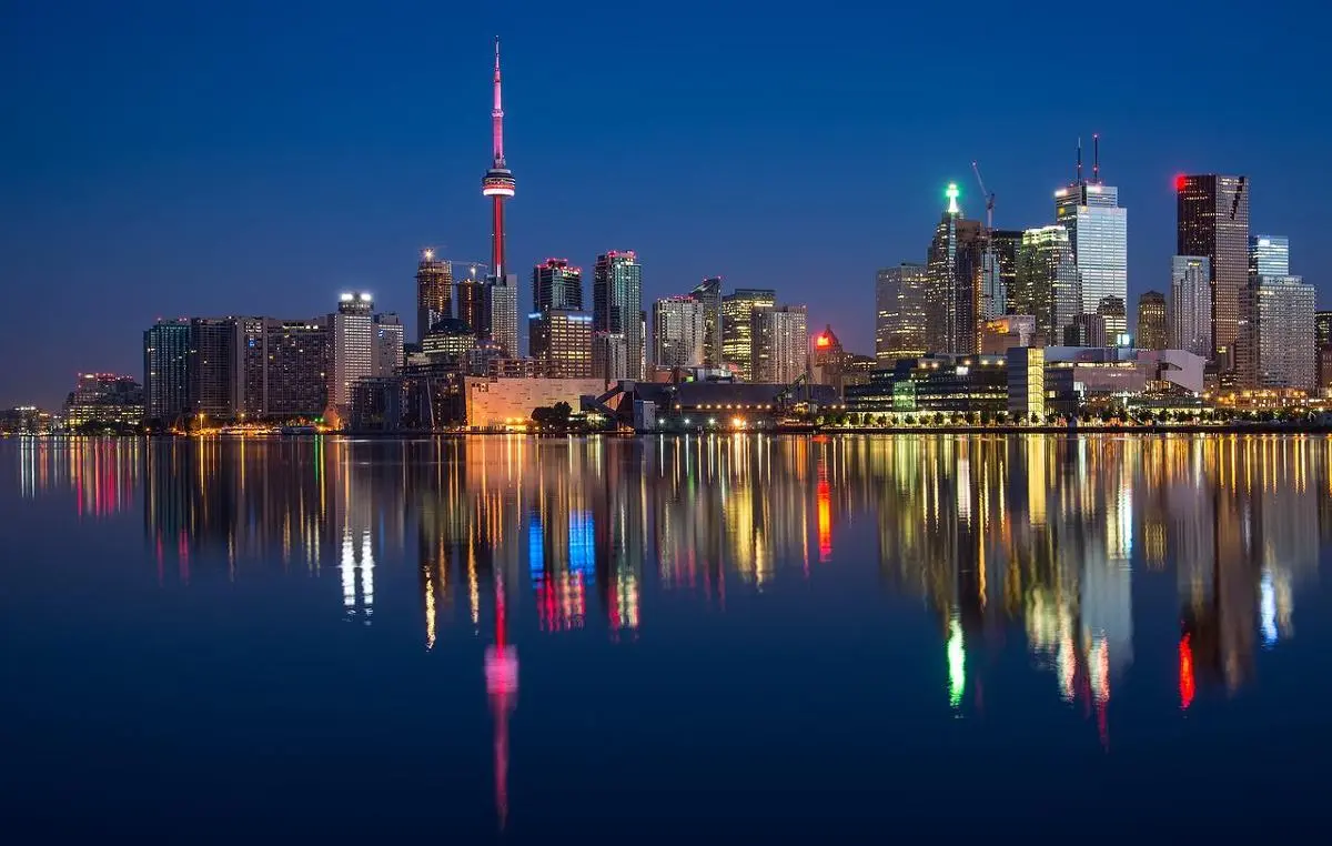 A look from the waterfront at prominent Ontario landmarks.