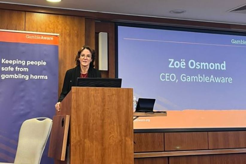 The CEO of GambleAware, Zoe.