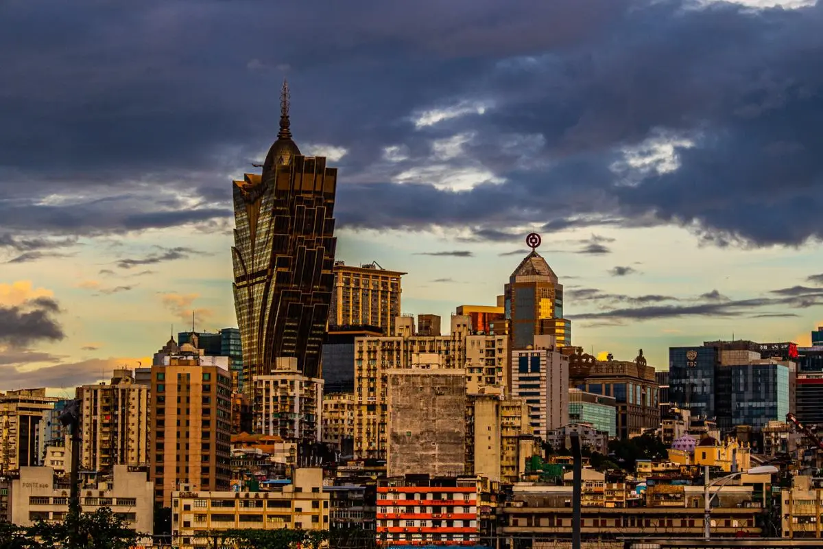 Macau seeming a bit dusky and dark.