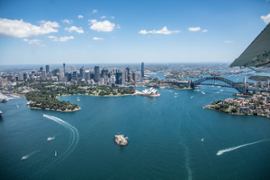 New South Wales panorama view from above.