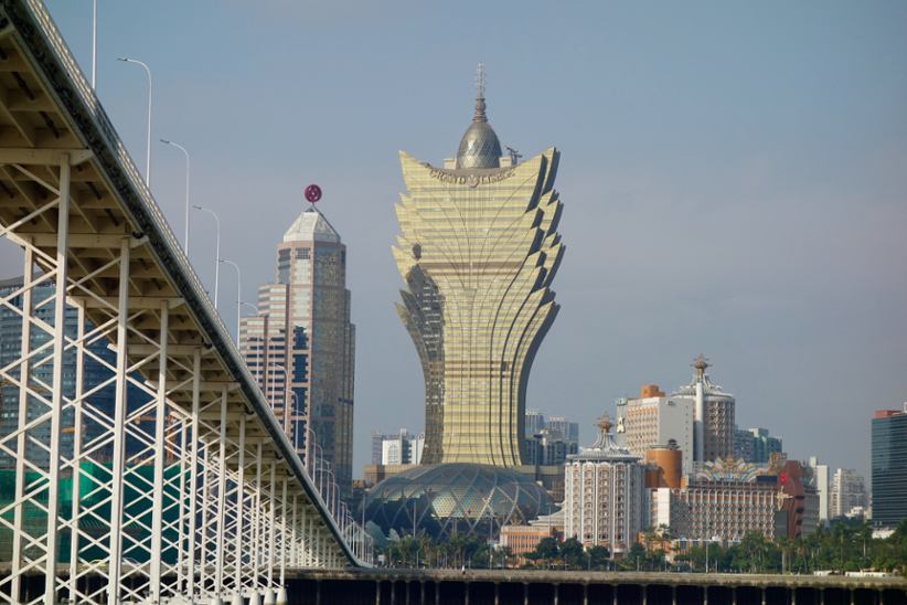 Macau's gambling tower.