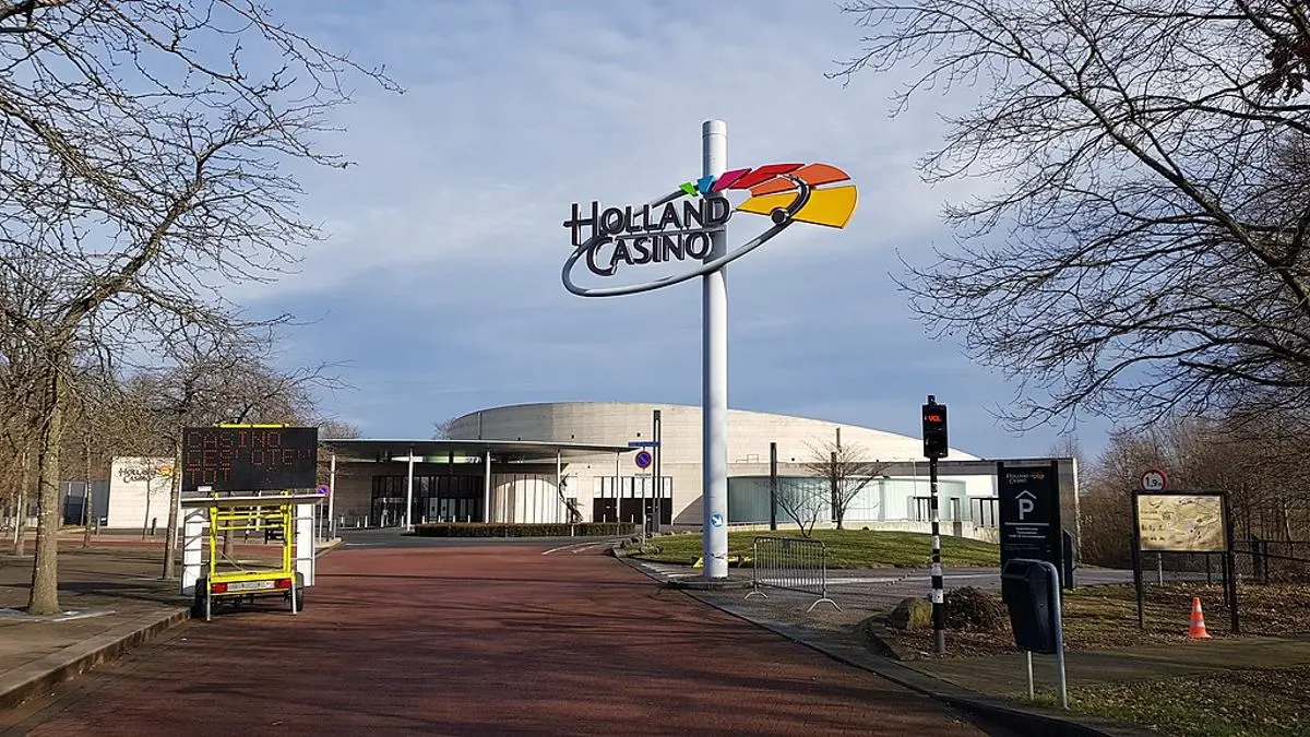 Holland casino physical, land-based casino property.