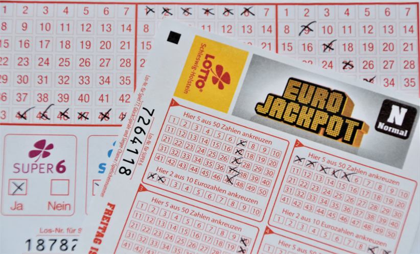 A lottery ticket for Euro Jackpot,