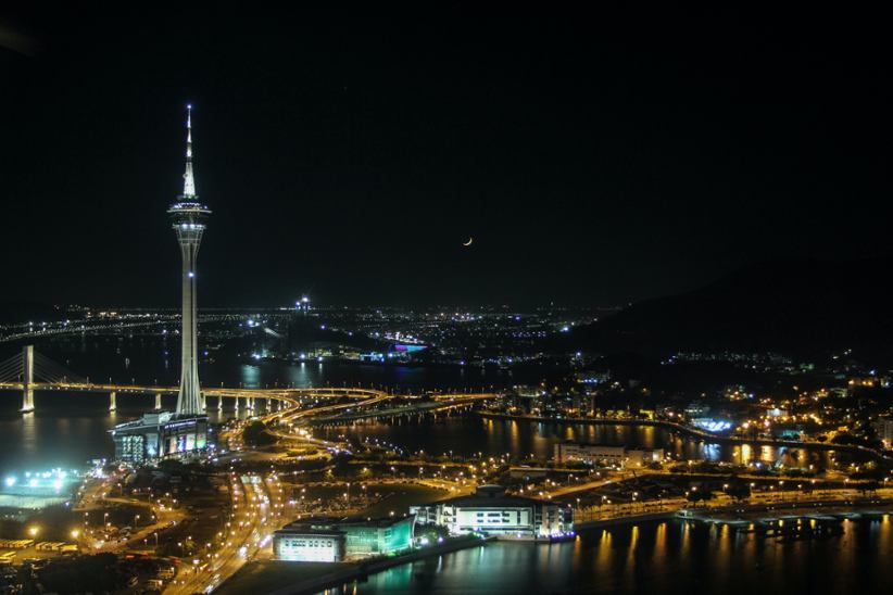 A look at Macau at night.