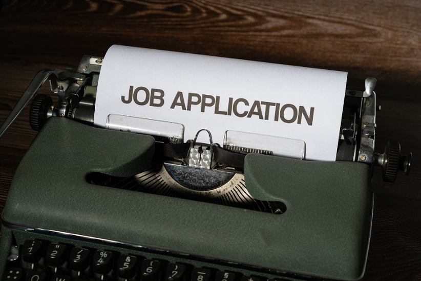 typewriter-job-application