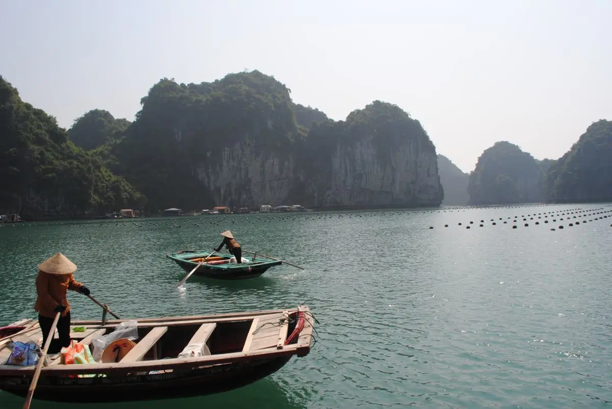 Vietnam water farmers and fishermen.