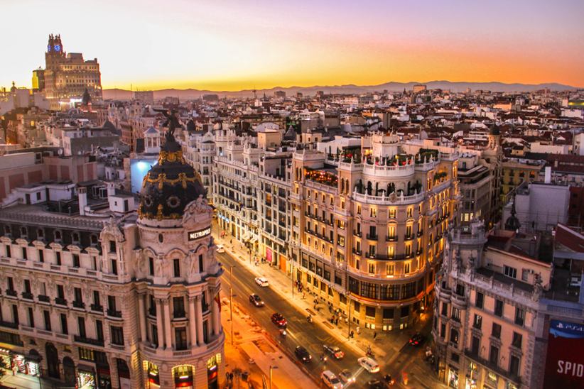 A street in Barcelona.