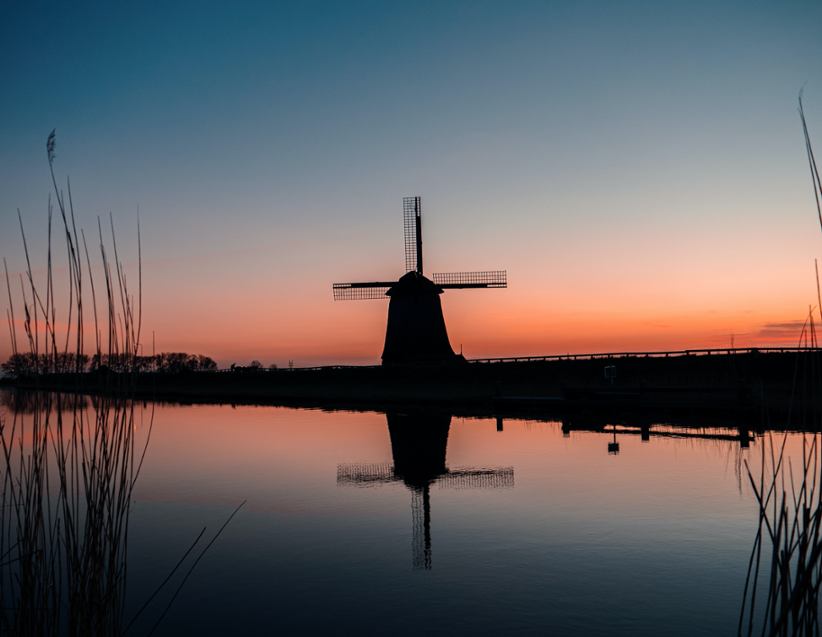 Dutch windmill.