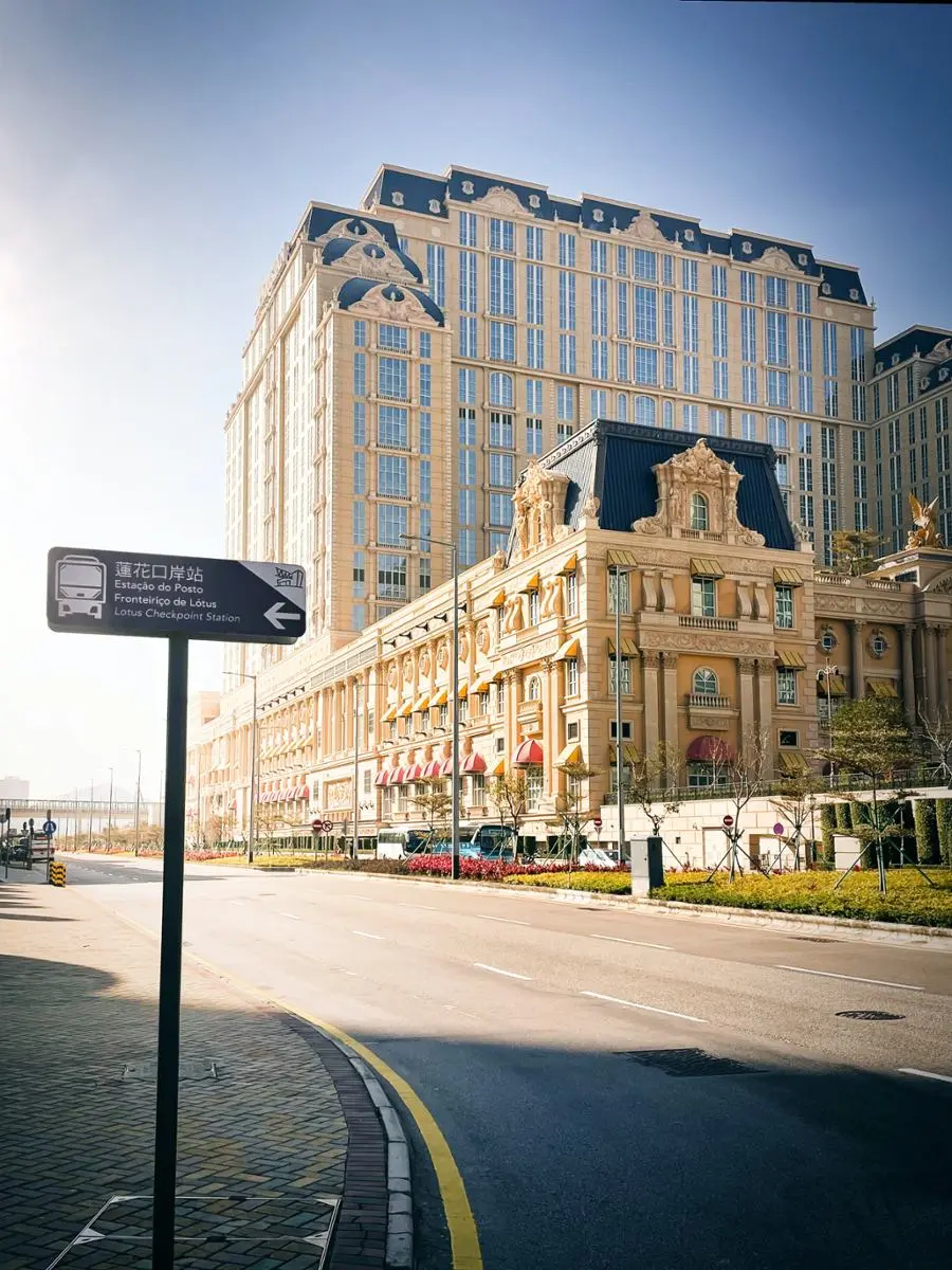 Macau's empty streets.