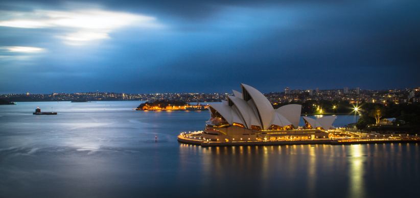 The Australian Opera House in Sydney.