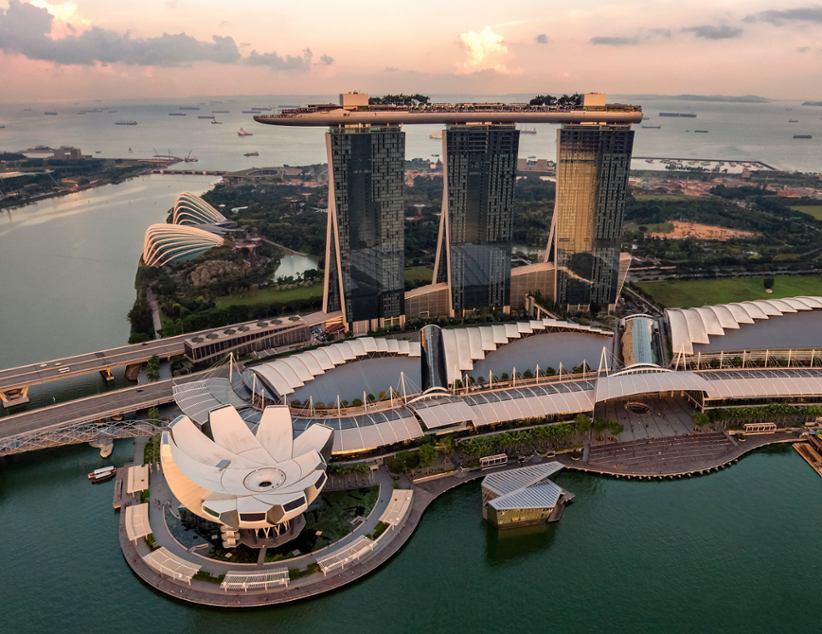 Singapore's famed building.