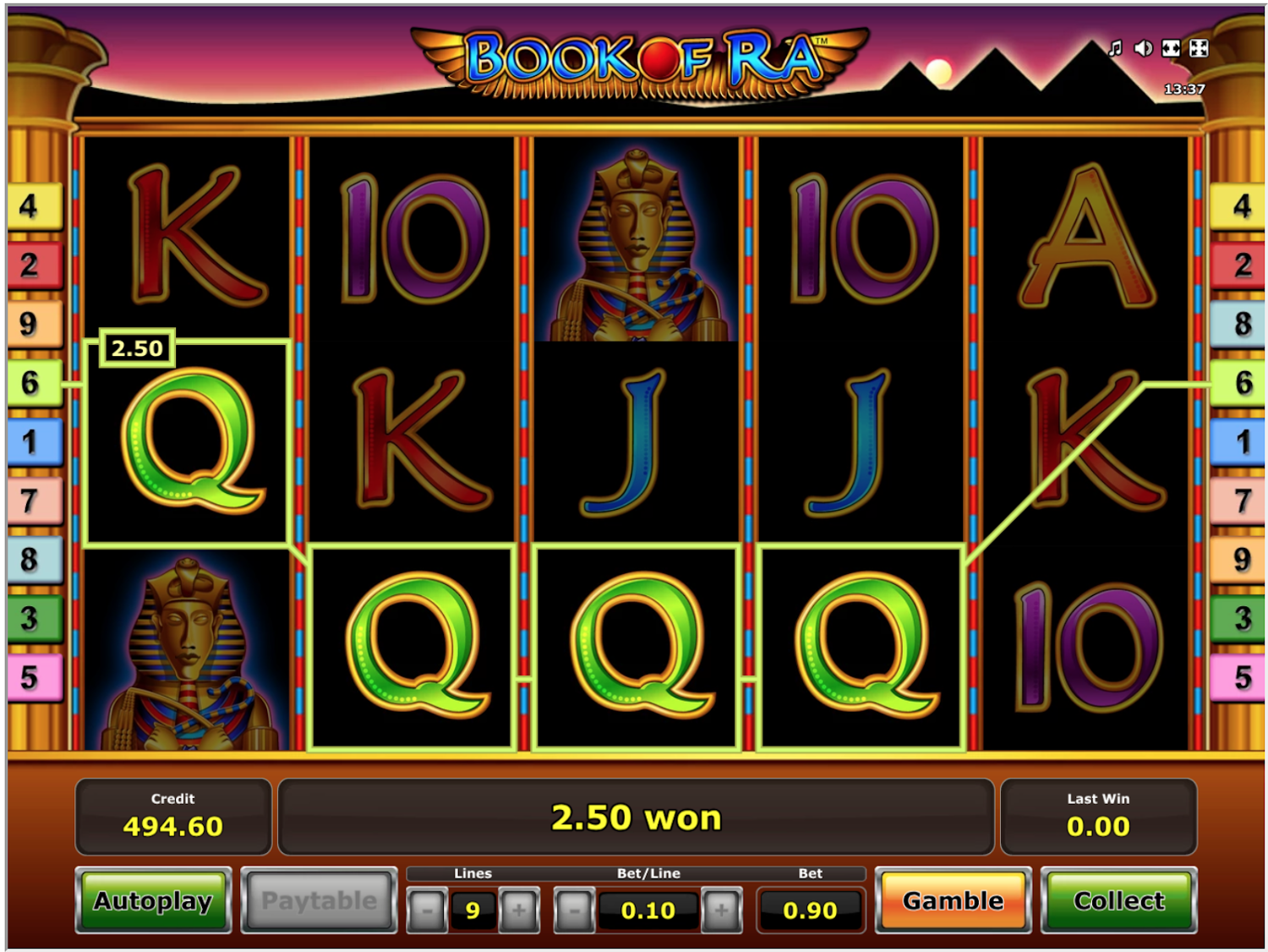 Book Of Ra Online Game Play