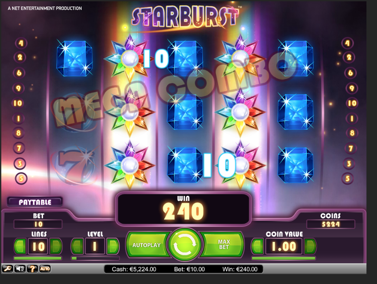 Starburst Free Spin win