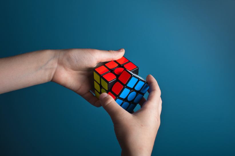 A Rubic's cube.