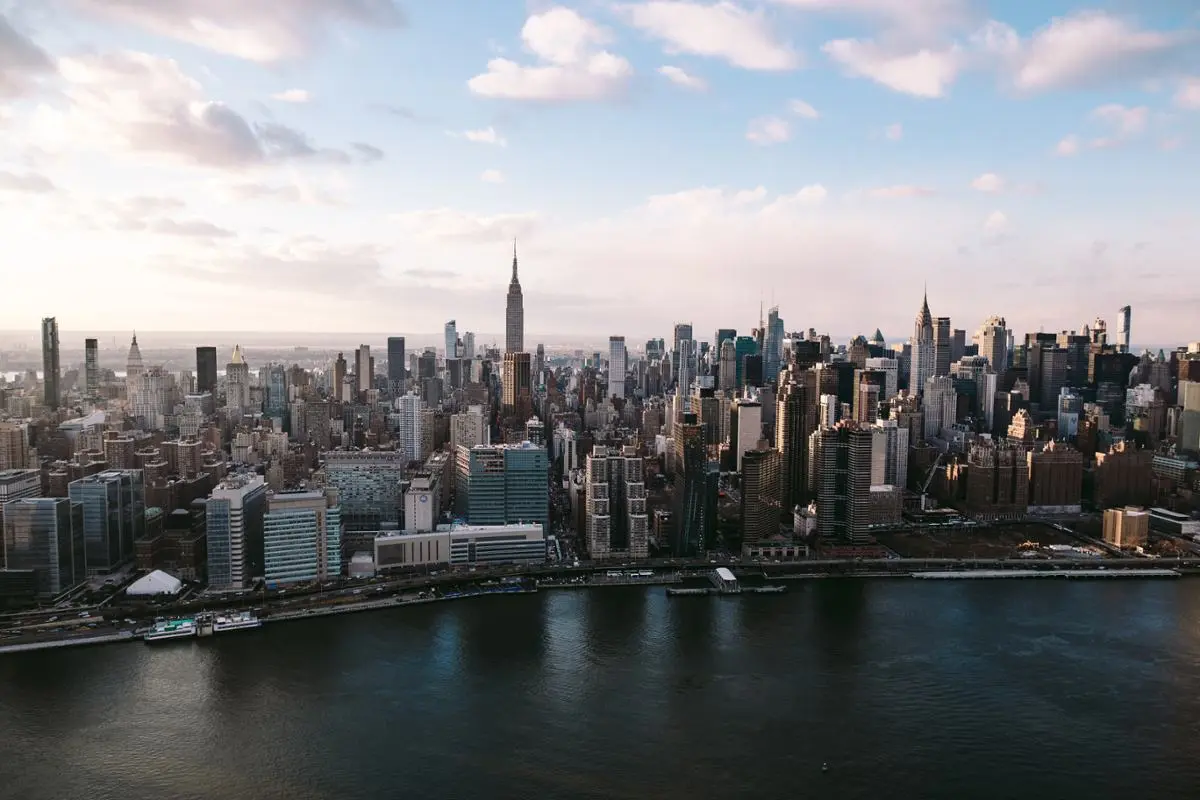 A view of New York city.