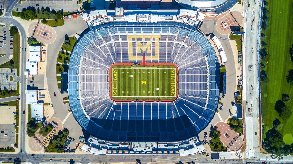 A stadium in Michigan.