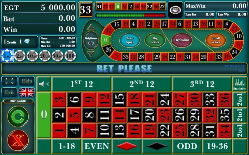 european roulette game online free