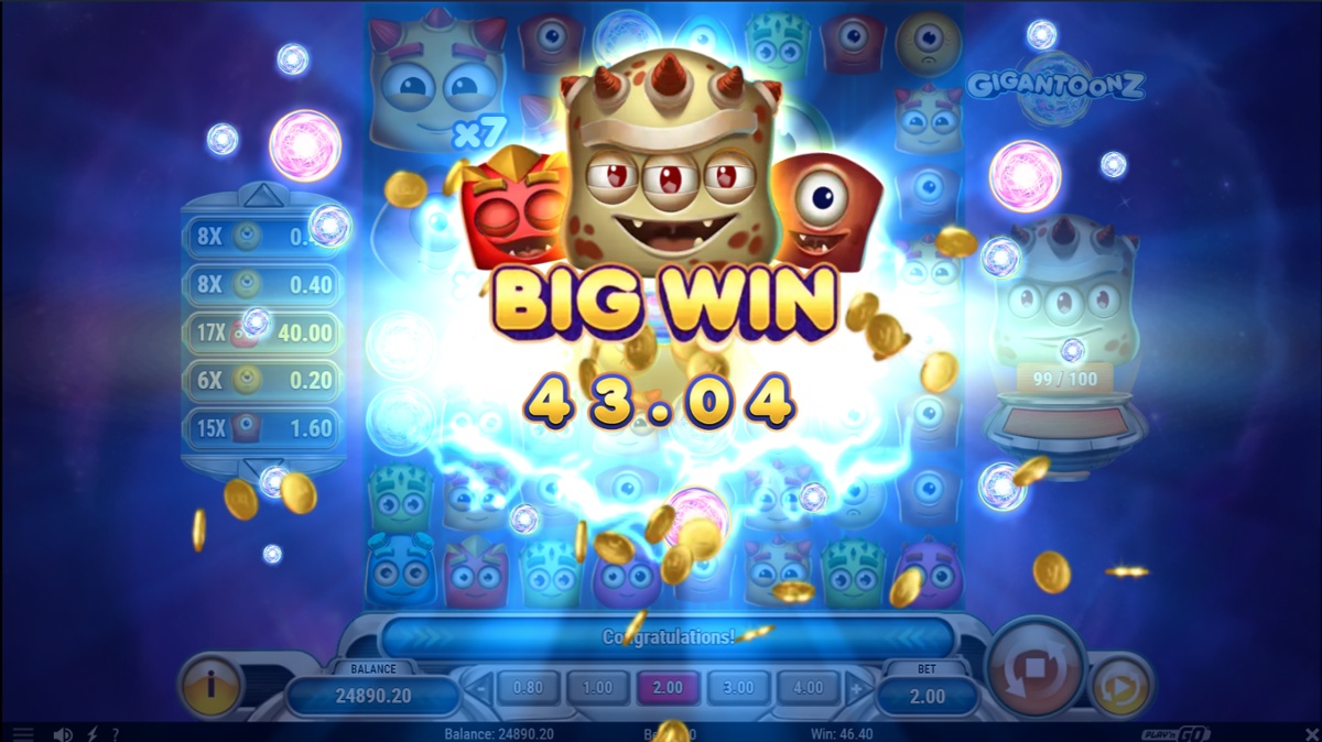 Gigantoonz big win